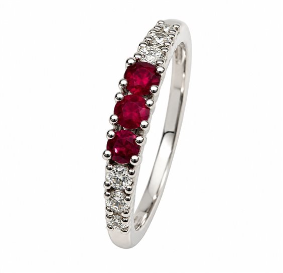 Anello Fanton Gioielli Donna ANELLI RUBINO in Oro Rubino 0.30 Ct ANOR-370-52 - ANOR-370-52